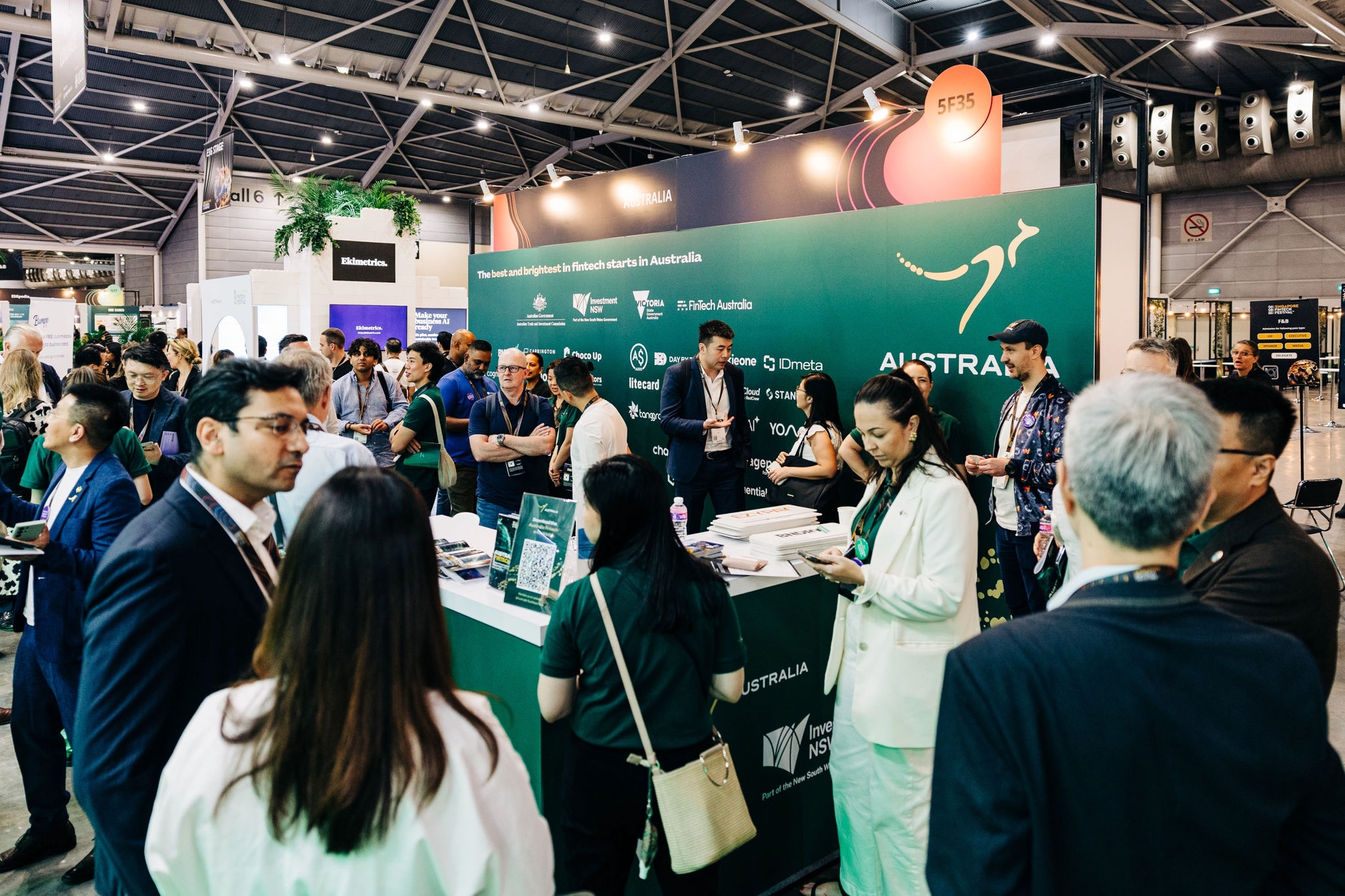 The Team Australia Pavilion was a hub for new connections and showcases. 